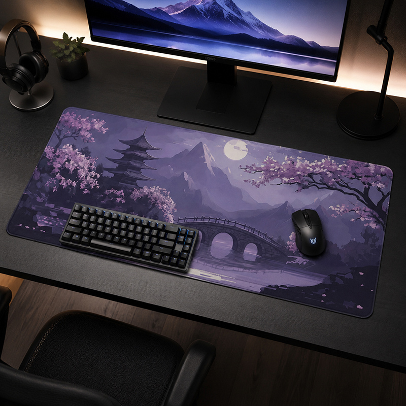 Gaming Accessories On Sale - Tappetino per mouse Gamer Purple Moonlit