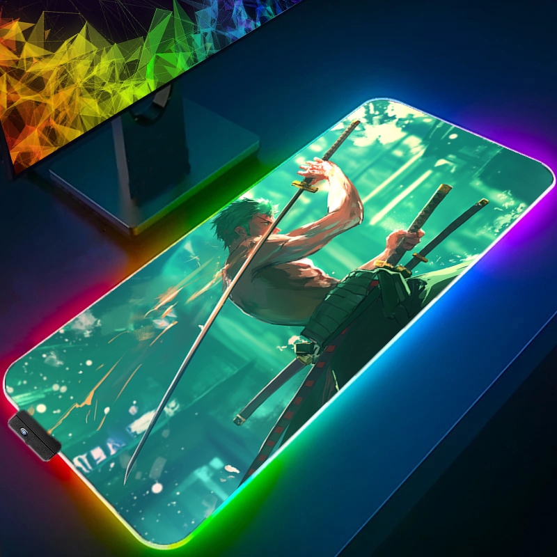 ONE PIECE Zoro Mouse Pad RGB A - Gaming Accessories Cheap recensione e prezzo
